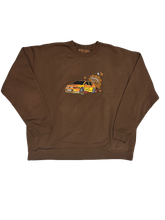 Load image into Gallery viewer, University Brown Drifting Crewneck
